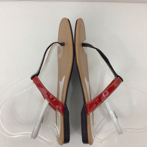 Kalli “KIWI” Red White & Blue Sandals, 8 - Picture 4 of 8